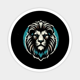 Lion head (blue tone) Magnet
